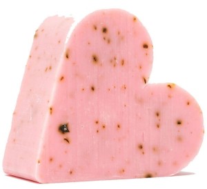Mydło miodowo-różane - serce