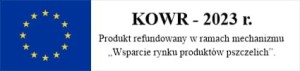 Naklejka na sprzęt refundowany przez KOWR 2023 krótka
