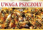 Tablica ostrzegawcza duża - Uwaga pszczoły