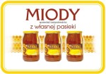 Tablica na szybę z przyssawkami - Miody z własnej pasieki