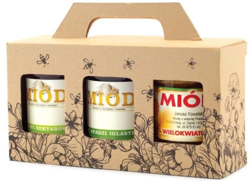 Pudełko na 3 słoiki 315 ml