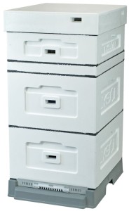 Ul Wielkopolski 10 ramkowy z dennicą wysoką higieniczną plastikową - niemalowany