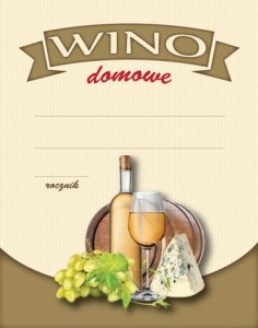 Etykieta na wino domowe białe