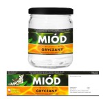 Etykiety z kontretykietą - Miód gryczany