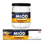 Etykiety z kontretykietą - Miód kremowany