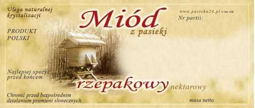 Miód rzepakowy
