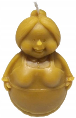 Świeca z wosku pszczelego - Babcia