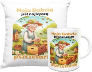 Zestaw dla Babci - Poduszka + kubek
