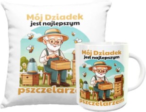 Zestaw dla Dziadka - Poduszka + kubek