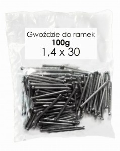 Gwoździe do ramek 1,4x30 - 100 g łeb baryłkowy