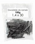 Gwoździe do ramek 1,4x30 - 500 g łeb baryłkowy