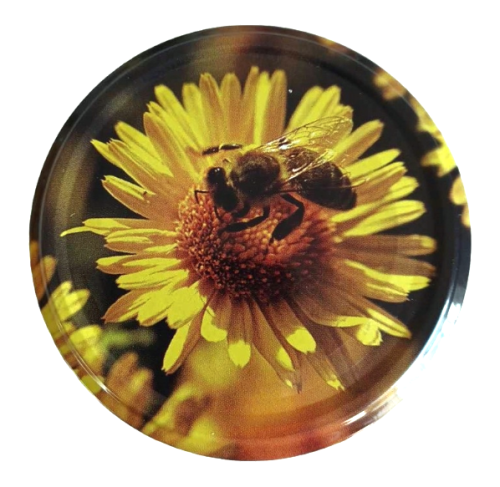 Nakrętka Pszczoła na żółtym kwiatku