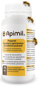 Apimil 250ml - uspokaja pszczoły, do poddawania matek