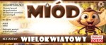 Etykiety z pszczółką - Miód wielokwiatowy