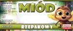 Etykiety z pszczółką - Miód rzepakowy