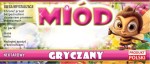 Etykiety z pszczółką - Miód gryczany