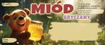 Etykiety z misiem - Miód gryczany