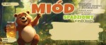 Etykiety z misiem - Miód ze spadzi iglastej