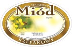 Etykieta - Miód rzepakowy owalne