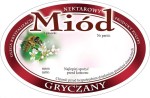 Etykieta - Miód gryczany owalne