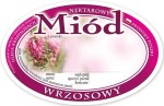 Etykieta - Miód wrzosowy owalne