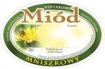 Etykieta - Miód mniszkowy owalne
