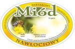Etykieta - Miód nawłociowy owalne
