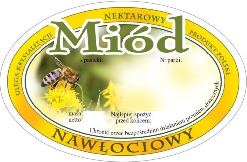 Miód nawłociowy owalne