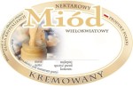 Etykieta - Miód kremowany owalne