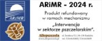 Naklejka na sprzęt refundowany - ARiMR 2024 prostokąt