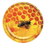 Nakrętka duża 82/6 Pszczoła z plastrem 50 szt