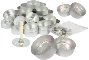 Zestaw do wyrobu tealight -  podgrzewacz - 10 szt 