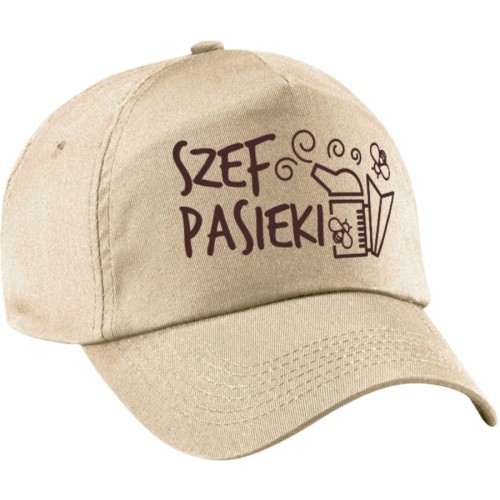 Czapka z daszkiem Szef Pasieki - beżowa