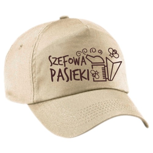 Czapka z daszkiem Szefowa Pasieki - beżowa
