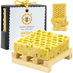 MYDŁO naturalne z woskiem pszczelim PLASTER MIODU