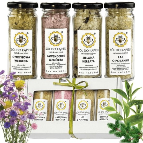 Zestaw soli do kąpieli 4x115g