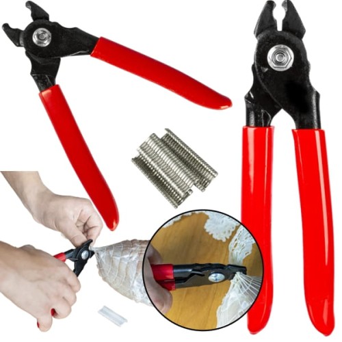 Zaciskarka wędliniarska do KIEŁBAS SZYNKI + KLIPSY 60szt