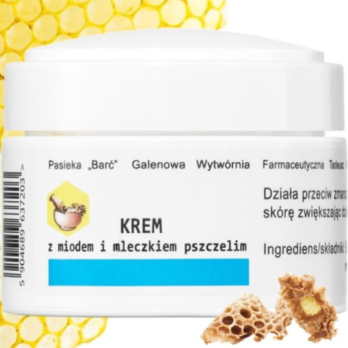 rem z MIODEM i MLECZKIEM pszczelim 50 ml
