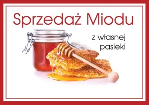 Tablica reklamowa średnia - Sprzedaż miodu