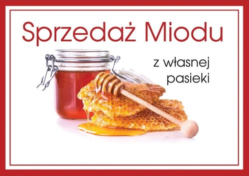 Tablica reklamowa średnia - Sprzedaż miodu