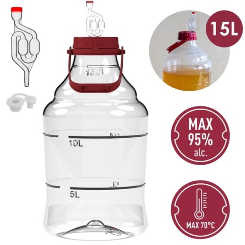 Balon do wina nietłukący z uchwytem 15L