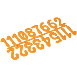 Numery numerki na ule - POMARAŃCZOWE