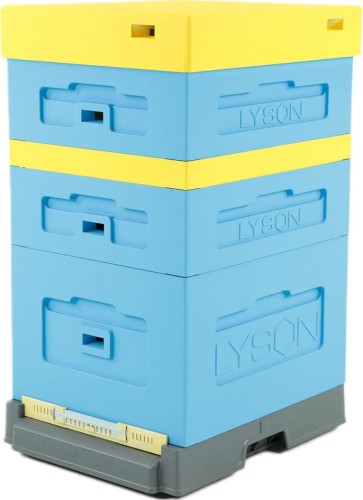 Ul Dadant z dennicą wysoką higieniczną plastikową, malowany