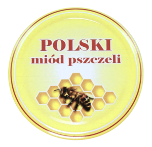 Nakrętka duża Polski miód pszczeli 50 SZT