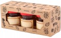 Pudełko ozdobne kartonowe na 3 słoiki 35 ml