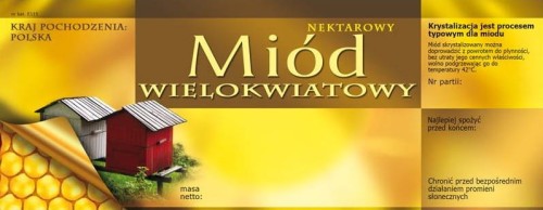 ETYKIETY MIÓD WIELOKWIATOWY