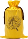 Woreczek bawełniany zółty - pszczoła na kwiatku