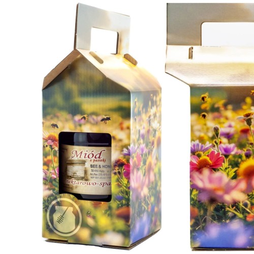 Pudełko na 1 słoik 900 ml kwiaty