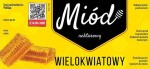Etykieta - Miód wielokwiatowy duże z kodem QR  