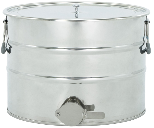 Odstojnik nierdzewny 30 L - uchwyty, zawór nierdzewny 6/4